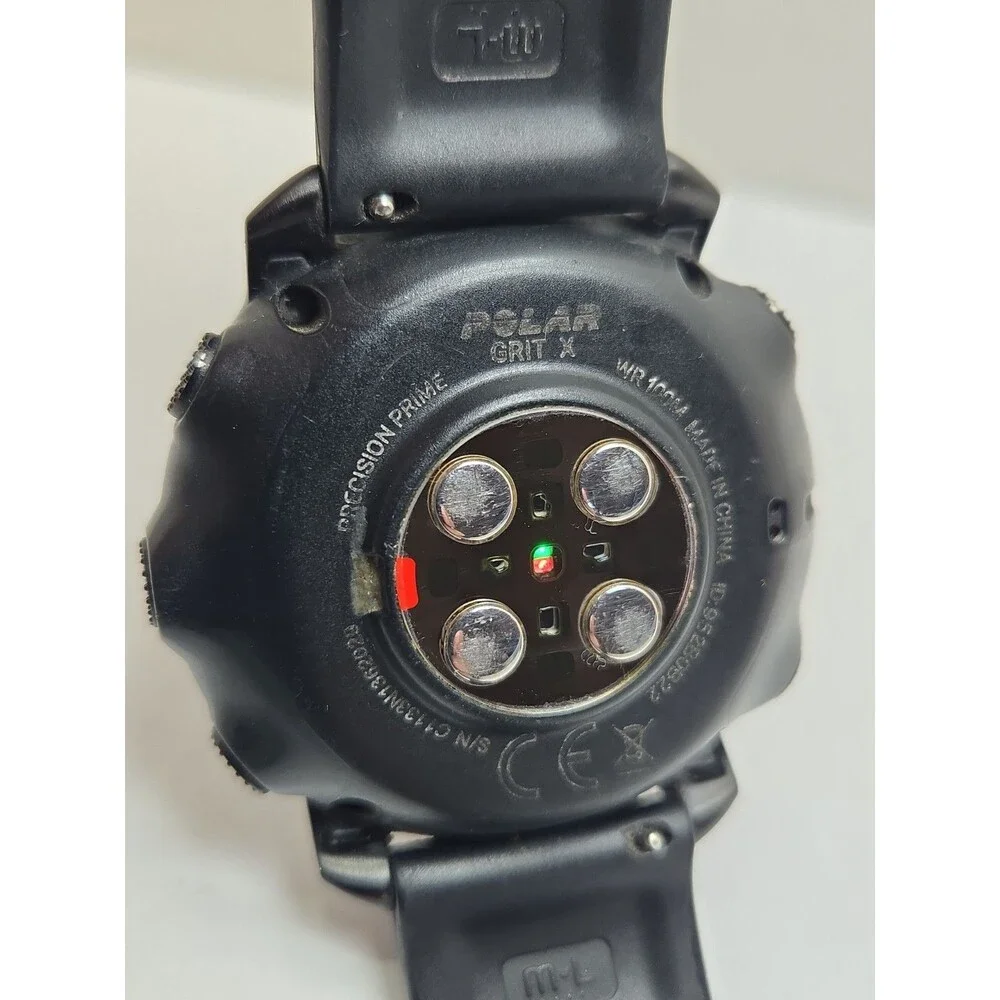 Polar Grit X Black GPS Multisport Smartwatch HeartRate Monitor Fitness 49mm Read